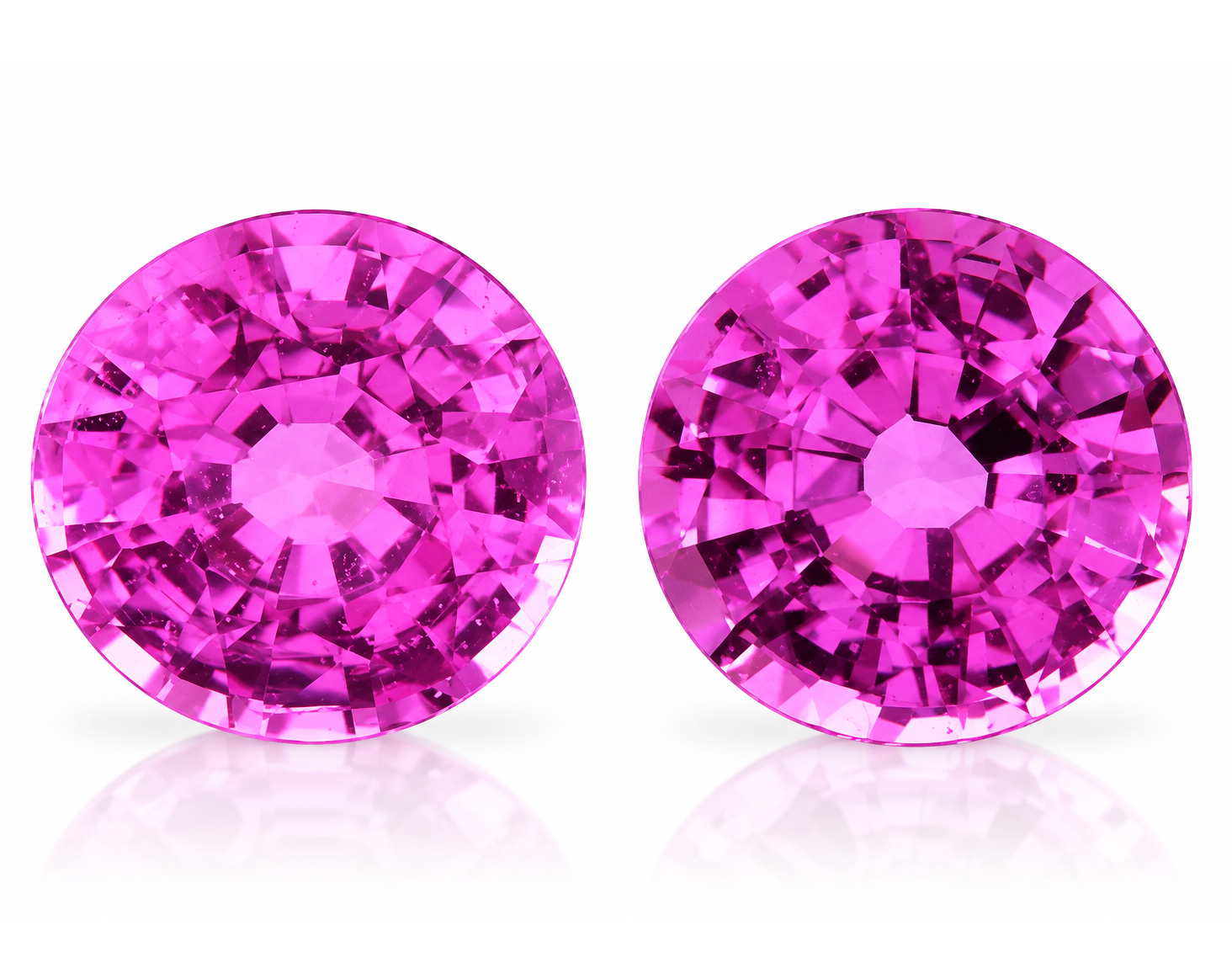 1.26 Carat Pink Round Sapphire