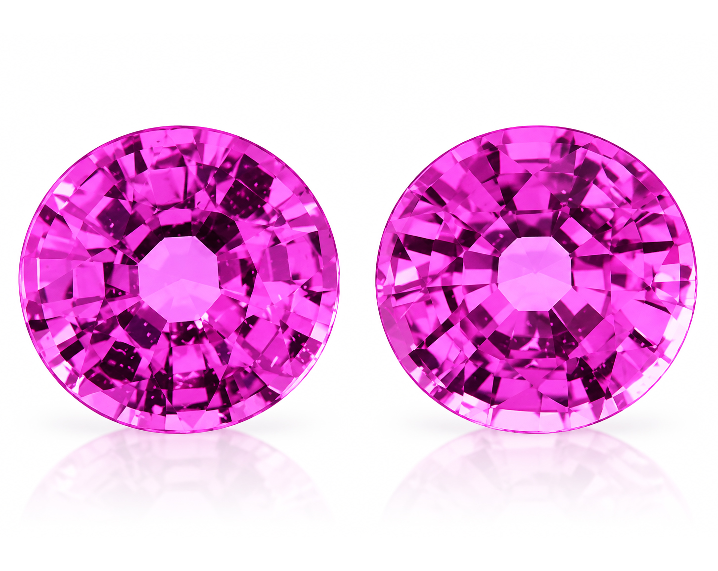 1.28 Carat Pink Round Sapphire