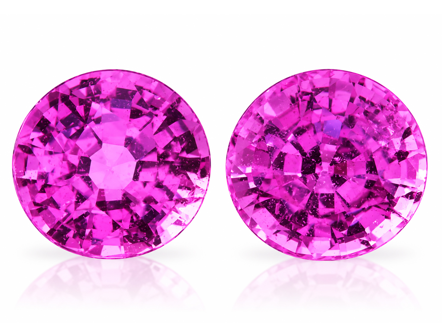 1.31 Carat Pink Round Sapphire