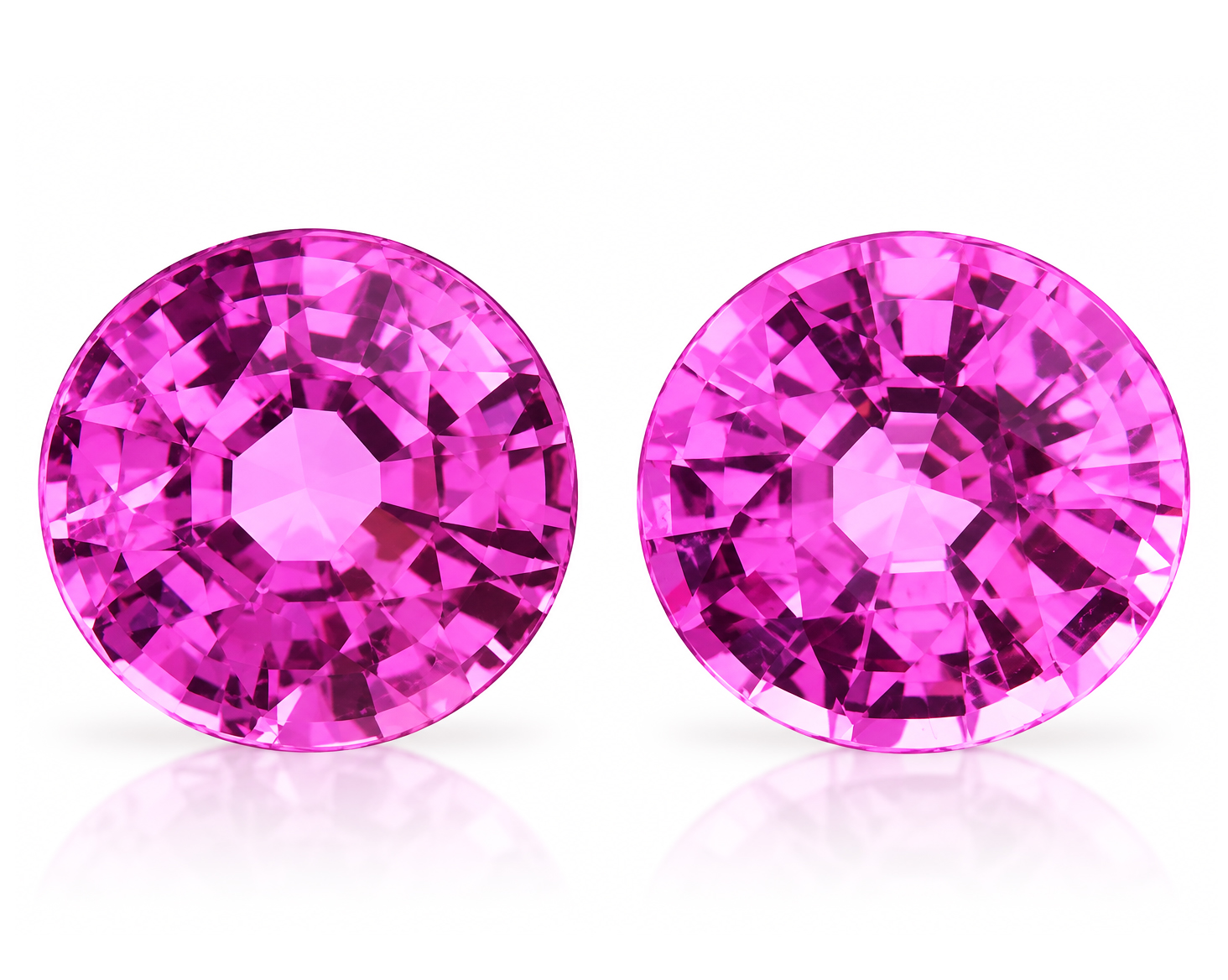 1.33 Carat Pink Round Sapphire