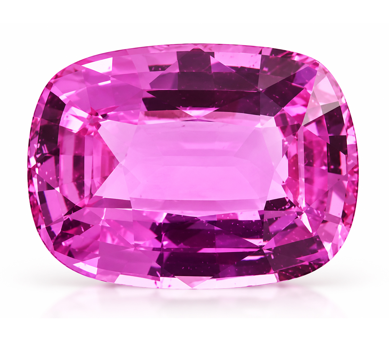1.52 Carat Pink Cushion Sapphire