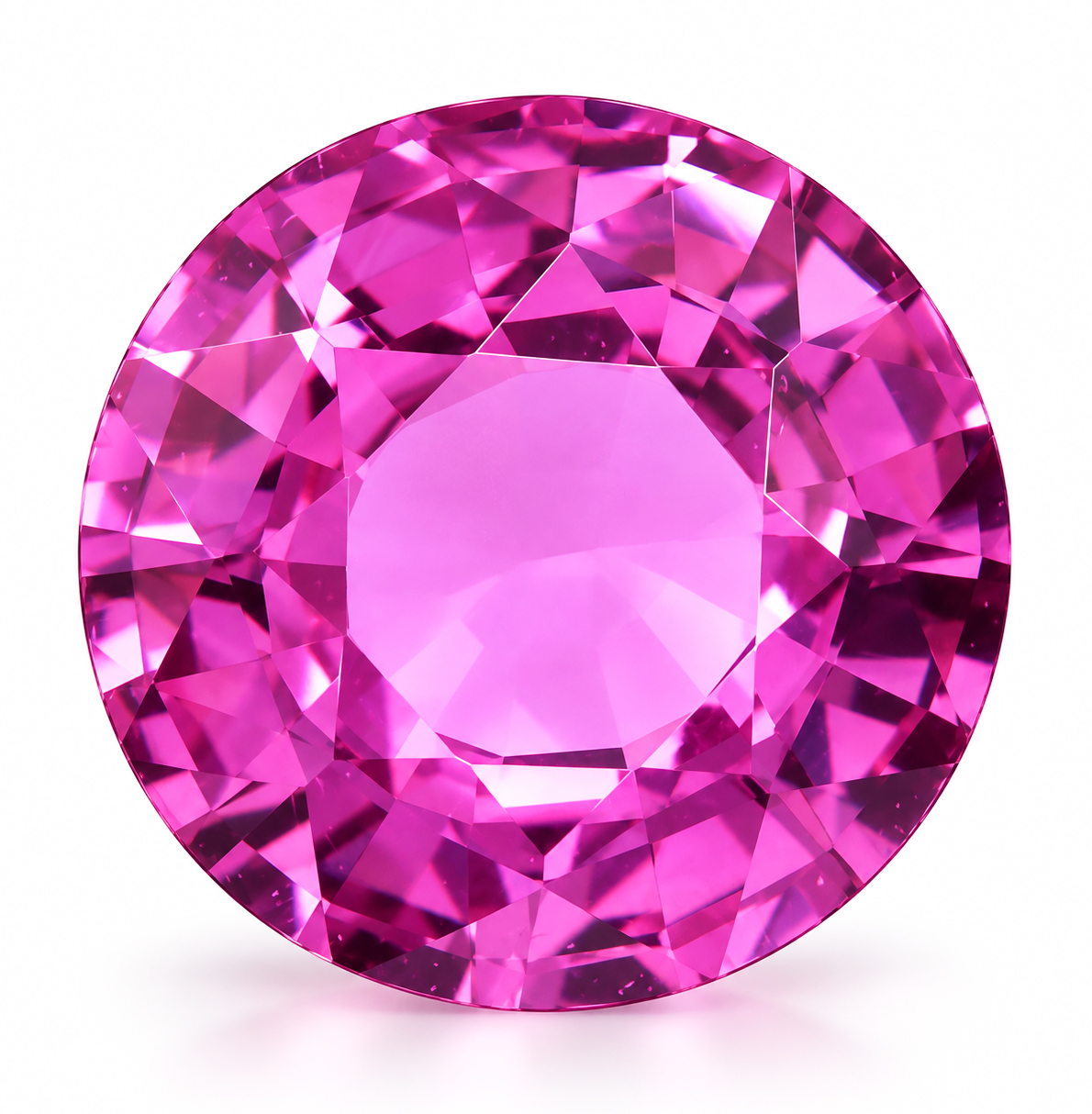 1.84 Carat Pink Round Sapphire