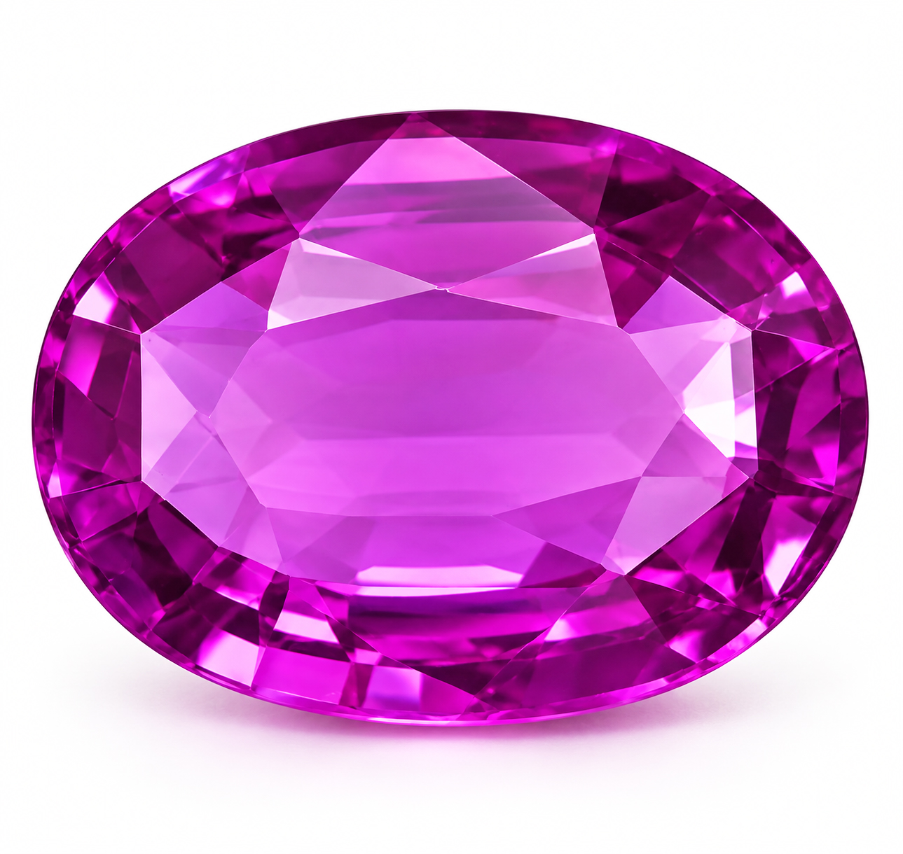8.05 Carat Pink Oval Sapphire