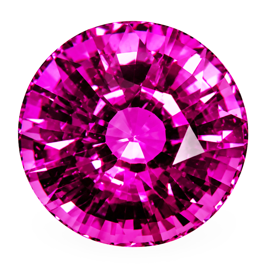 3.29 Carat Pink Round Sapphire