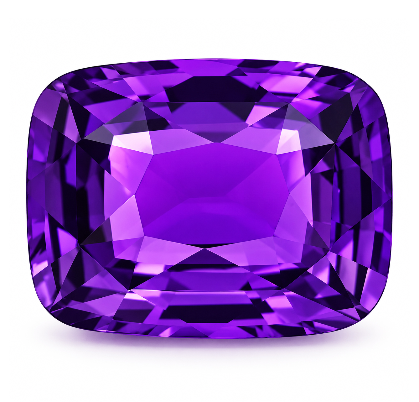 3.05 Carat Purple Cushion Sapphire