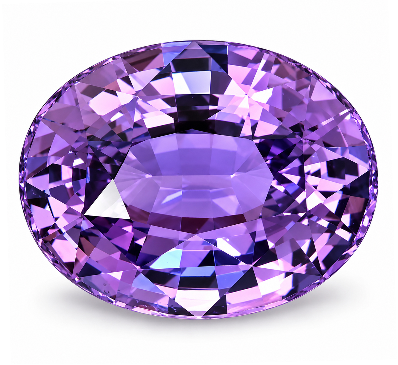 3.11 Carat Purple Oval Sapphire