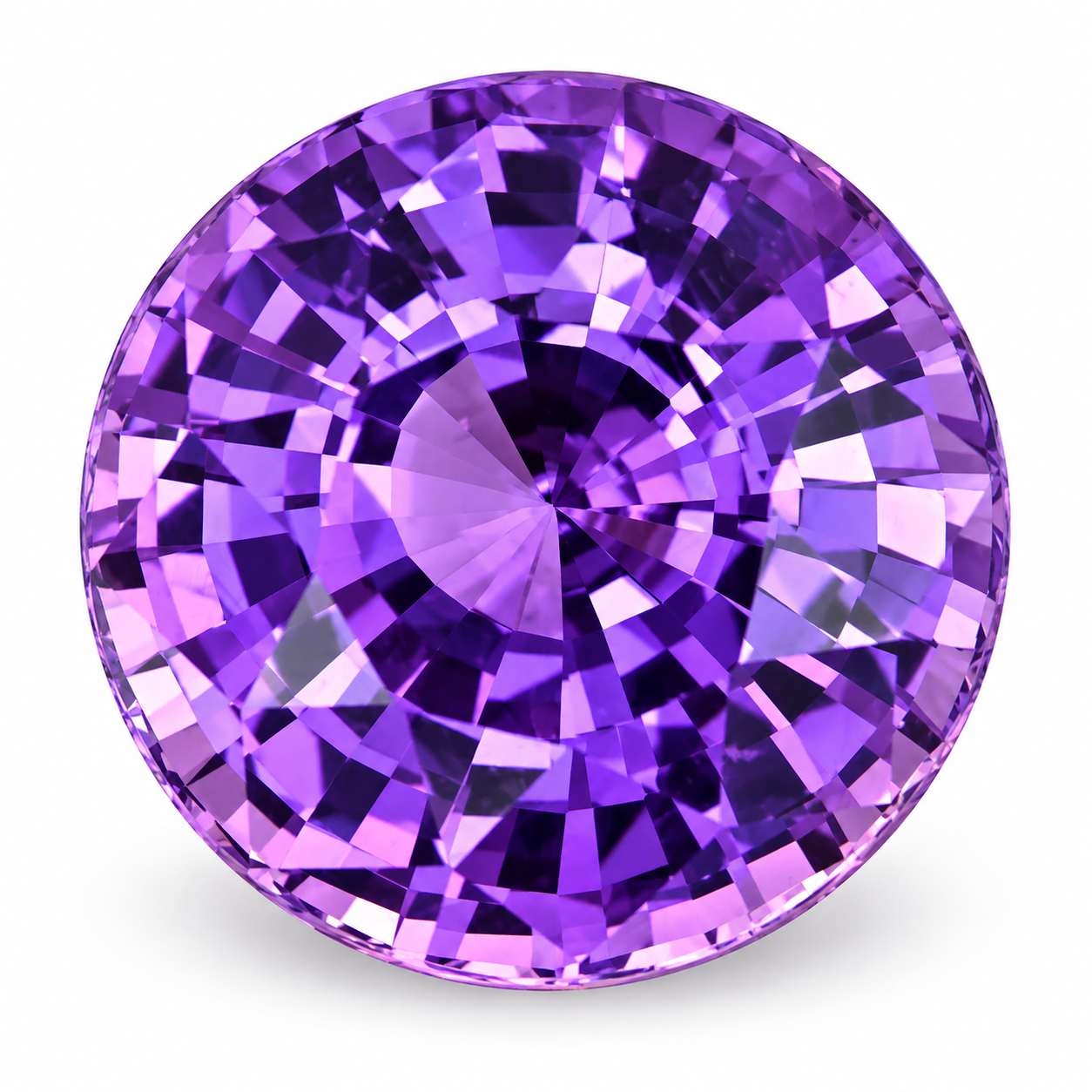 3.04 Carat Purple Round Sapphire
