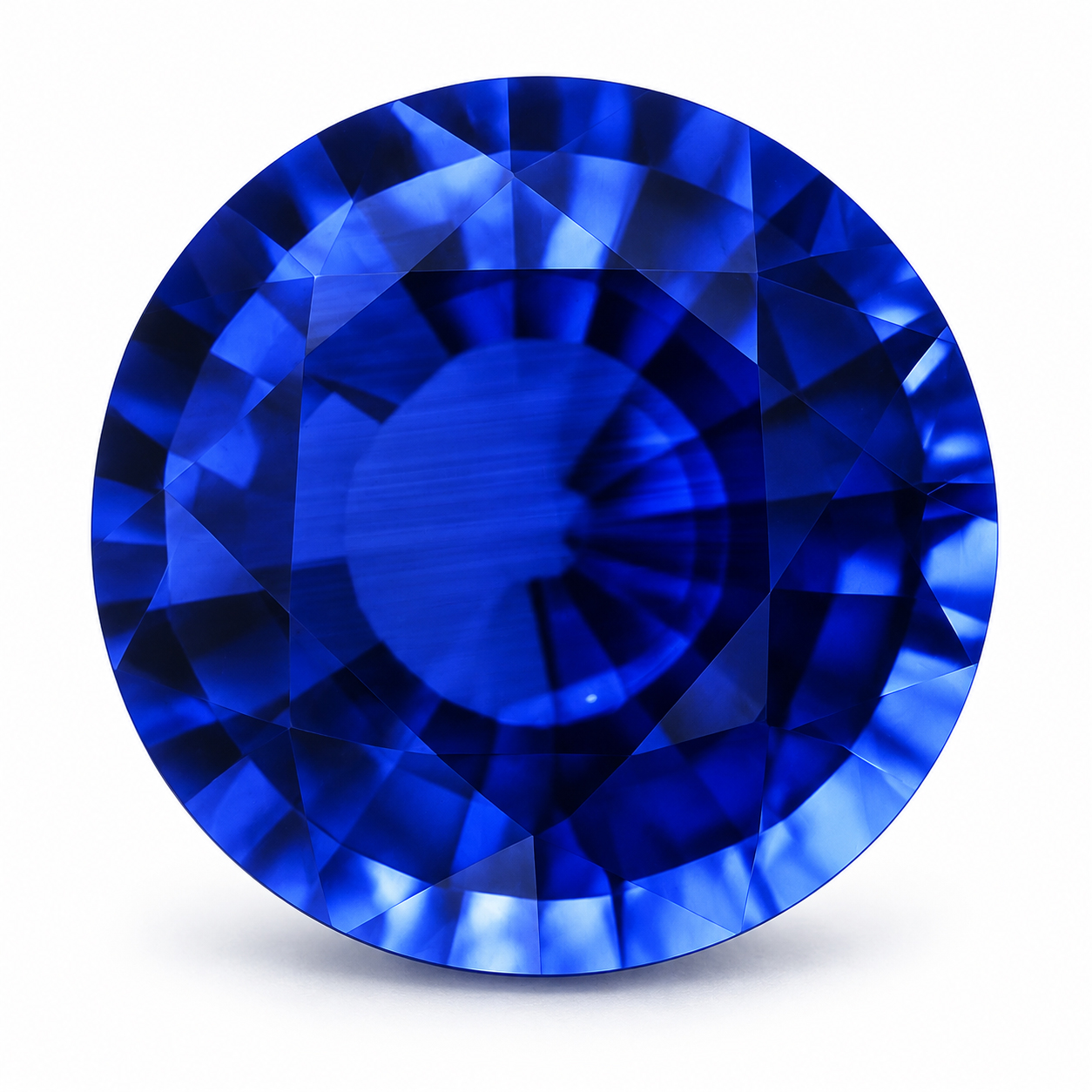 2.06 Carat Blue Round Sapphire