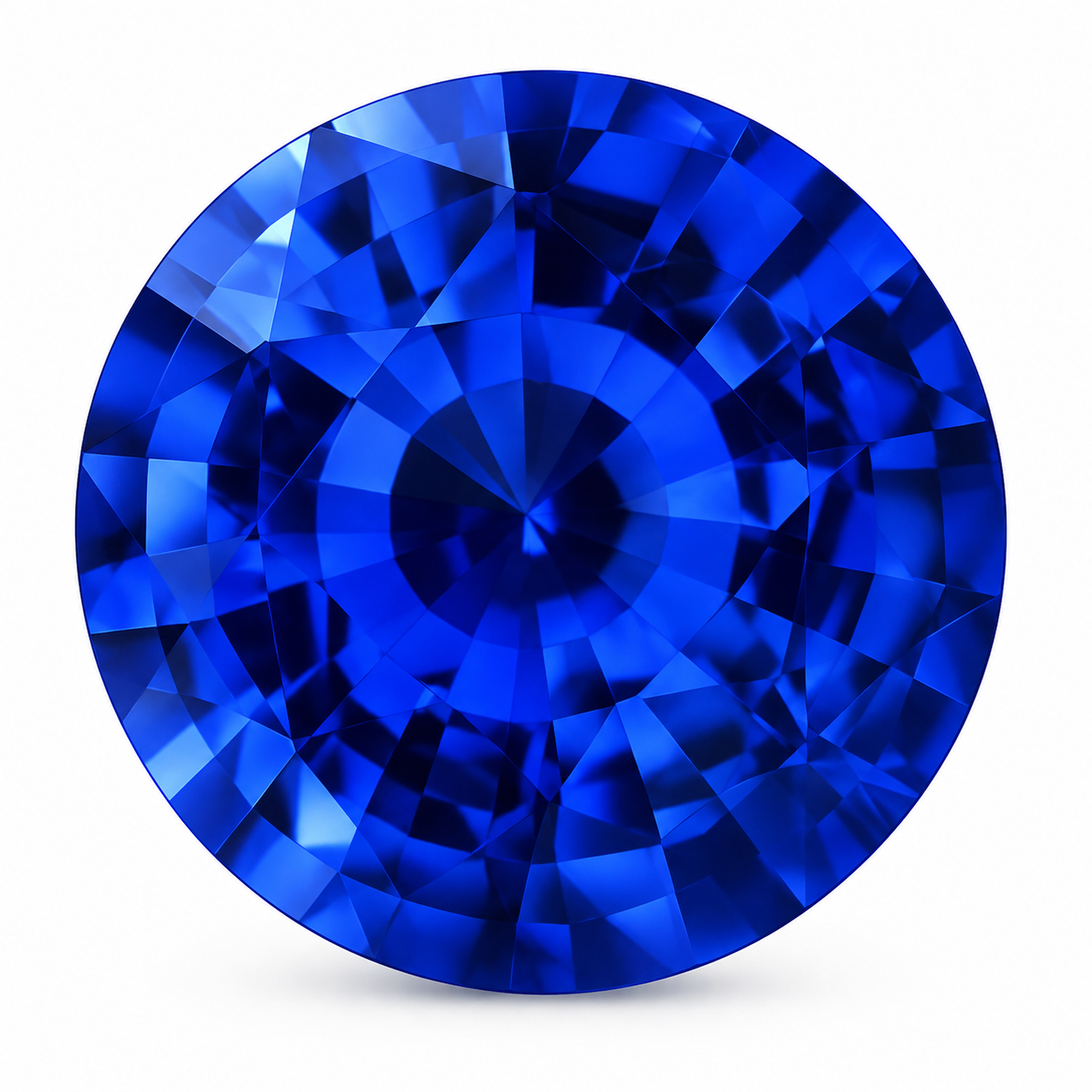 2.60 Carat Blue Round Sapphire
