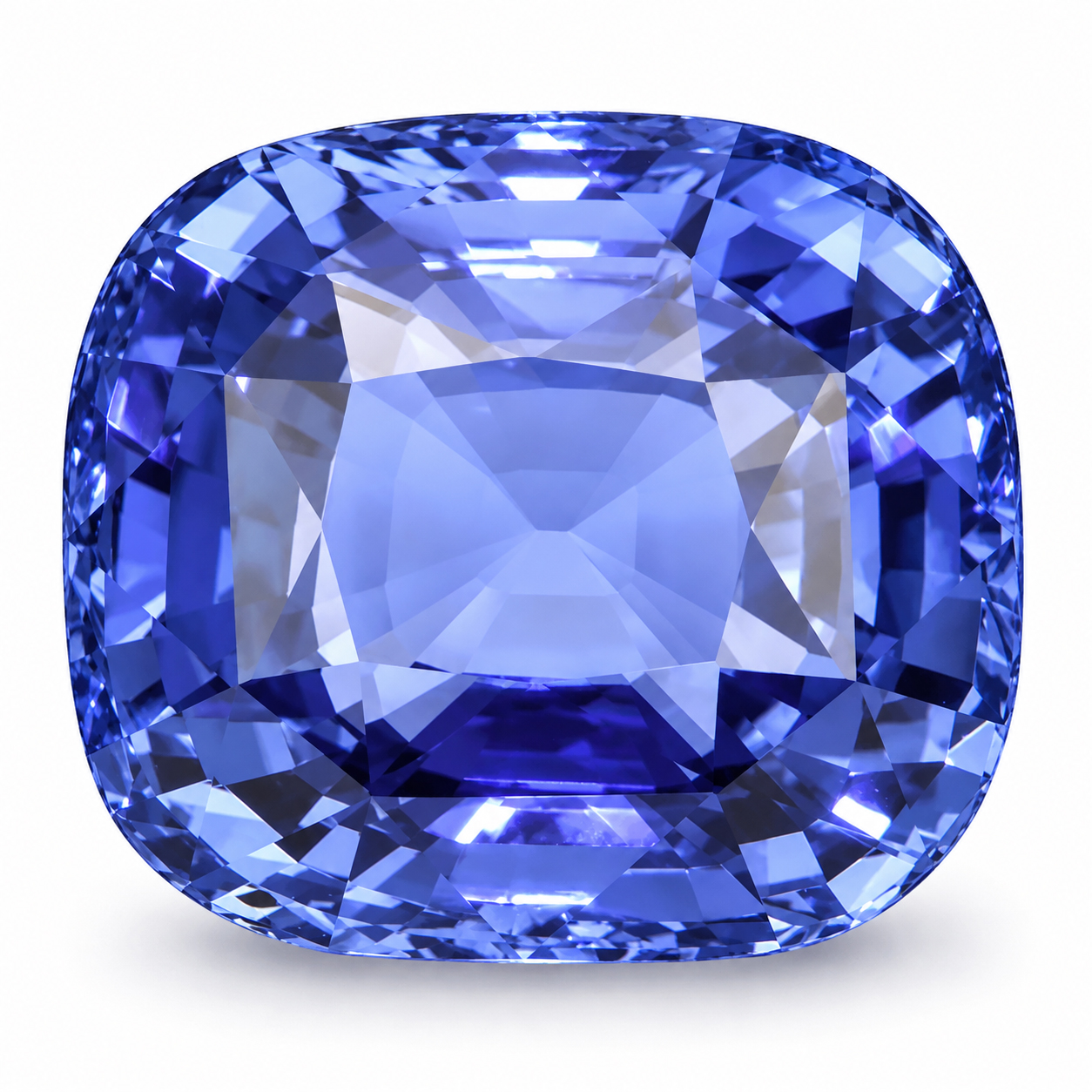 10.03 Carat Blue Cushion Sapphire