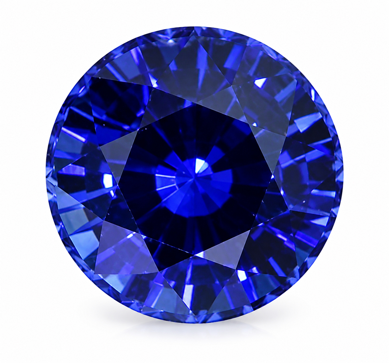 1.12 Carat Blue Round Sapphire