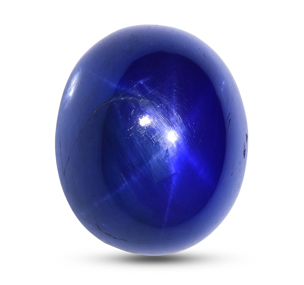 5.36 Carat Blue Oval Sapphire